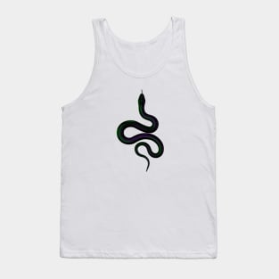 Rainbow Real Snake purple and green Tank Top